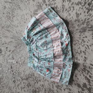 Hannah Kate Elastic Waist Novelty Printed Skirt Sz7